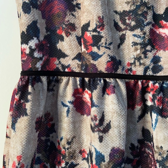 Xhilaration Textured Rose Print Dress - Picture 7 of 7